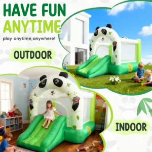 Panda Mini Bounce House With Slide