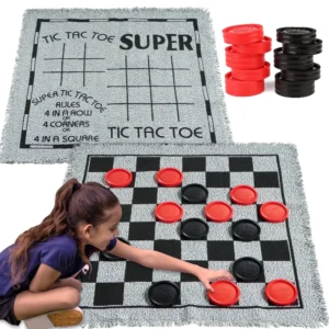 Giant Checkers Tic Tac Toe Game