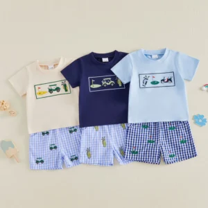 Boys Animal Summer Outfit Set